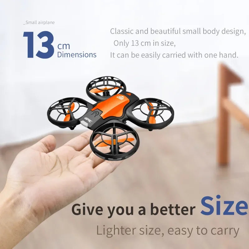 Caméra 10K Ultra HD V8 Nouveau Mini Drone WiFi Fpv Pression d'air Hauteur Maintien Pliable Quadcopter RC Drone Jouet Cadeau