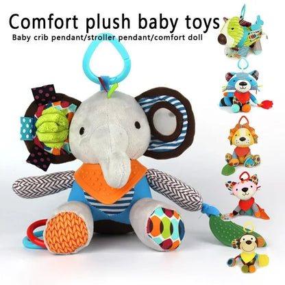 Hot Sale High Quality Baby Toys Comfort Soft Cute Dolls Newborns Baby Plush Dolls Animal Carts Baby Strollers Pendant Toys