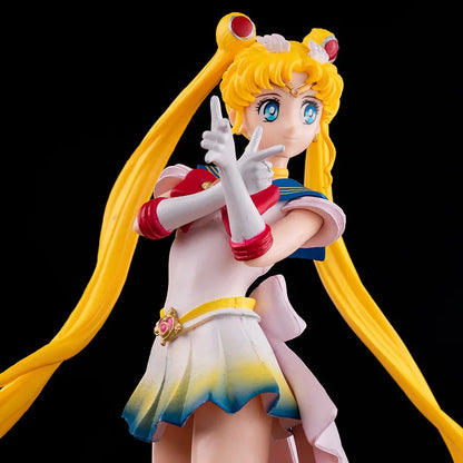 Figurine d'action Sailor Moon de 23 cm, poupée princesse Serenity, décorations de gâteau, Collection en PVC, figurine Tsukino Usagi, modèle de jouets, cadeaux