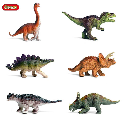 2024 Mini Jurassic Stegosaurus Saichania Solide PVC Dinosaure Monde Animal Modèle Figurines D'action Collection Jouet Pour Enfants