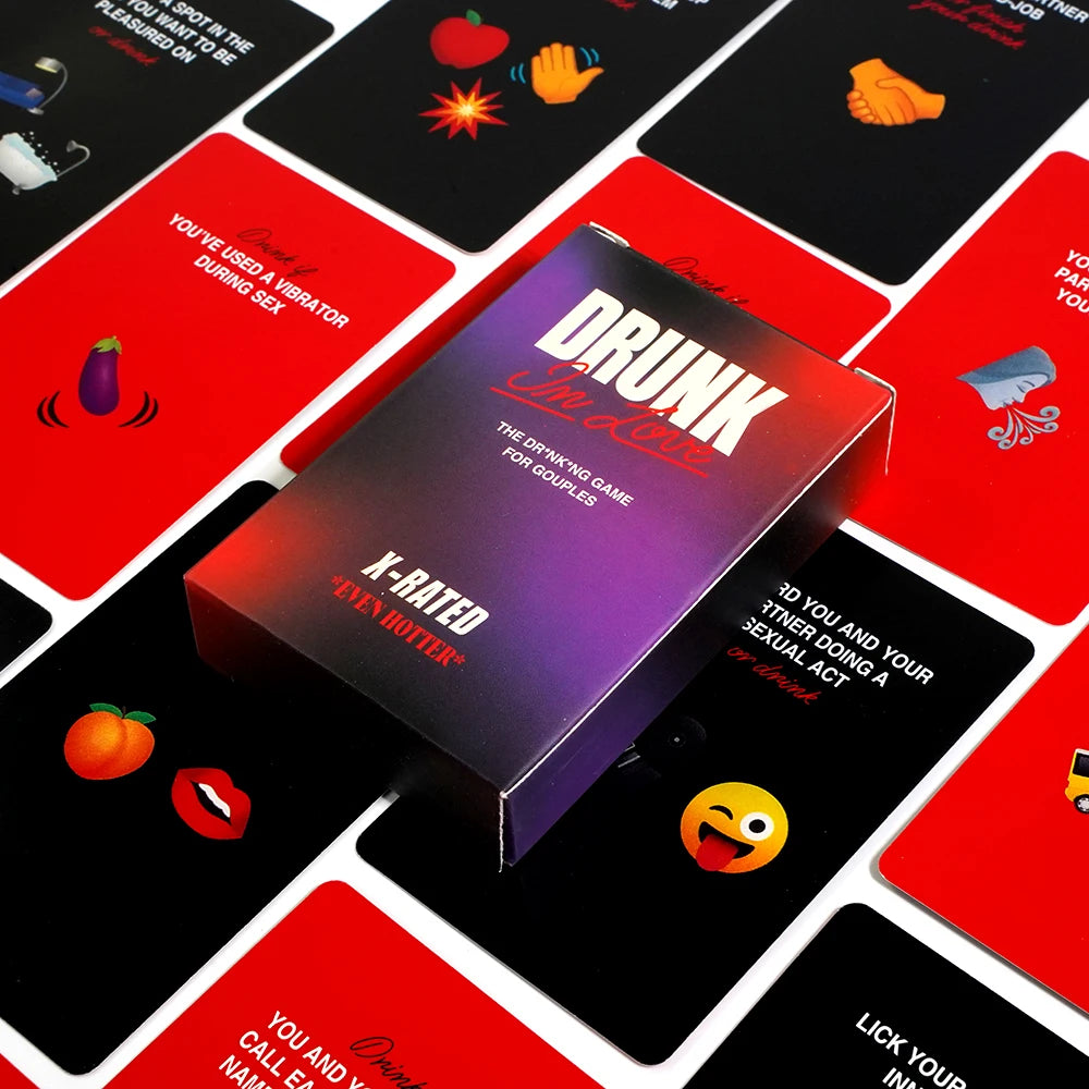 Drunk In Love Jeu à boire encore plus chaud classé X pour les couples 50 cartes Soirée en amoureux amusante