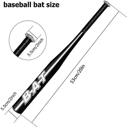 Bate de béisbol y guante de softbol de aluminio engrosado de 20 a 25 pulgadas, cinco colores, para la familia, defensa personal, deportes al aire libre