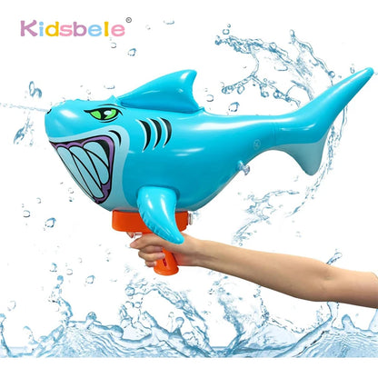 Pistolet à eau SharkWater pour enfants, super pistolet à eau, jouet gonflable à grande capacité et longue portée pour l'été