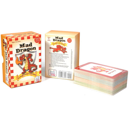 Jeu de cartes Mad Dragon, un jeu de cartes de contrôle de la colère, jeu de société thérapeutique amusant pour enseigner le contrôle de la colère, 100 cartes