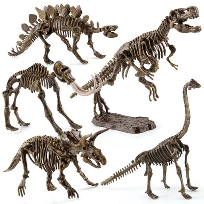 Dinosaur Fossil Excavation Kits Education Archeology Exquisite Jurassic Toy Set Game Action Children Figure Skeleton Model Gift