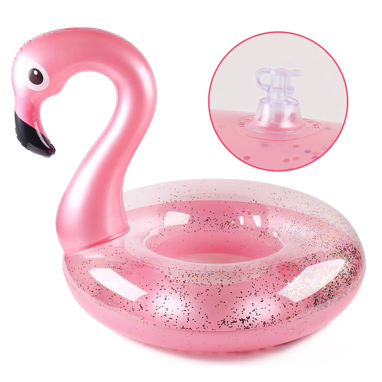 Flamingo Pool Float - Fun Beach Floaties, Inflatable Swimming Pool Tubes Party Toys Summer Pool Raft Lounger for Adults & Kids