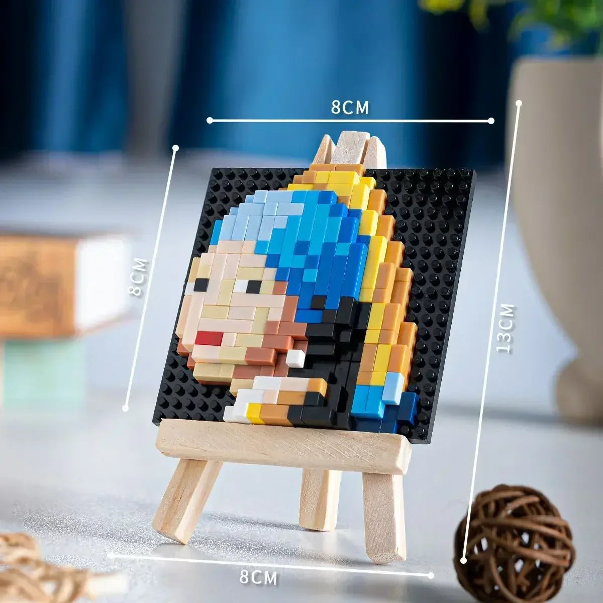 Blocs de construction de peintures célèbres 3D Pixel Art créatifs Van Gogh ciel étoilé Micro blocs jouets de bricolage cadeau pour enfants décoration de la maison