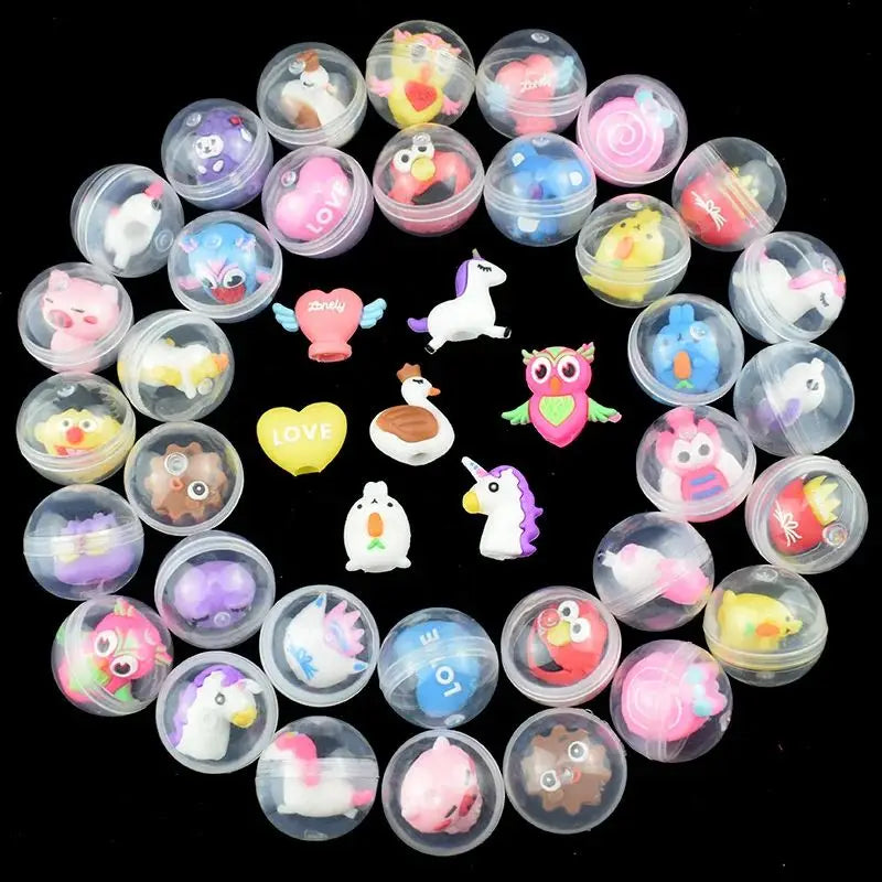 Lot de 10 mini œufs surprises colorés de 32 mm, lot de 10 mini œufs torsadés, pour fête