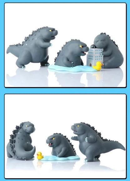 12 piezas/set Linda versión Gojira Godzilla 10 cm PVC Figura de acción Juguetes modelo coleccionables