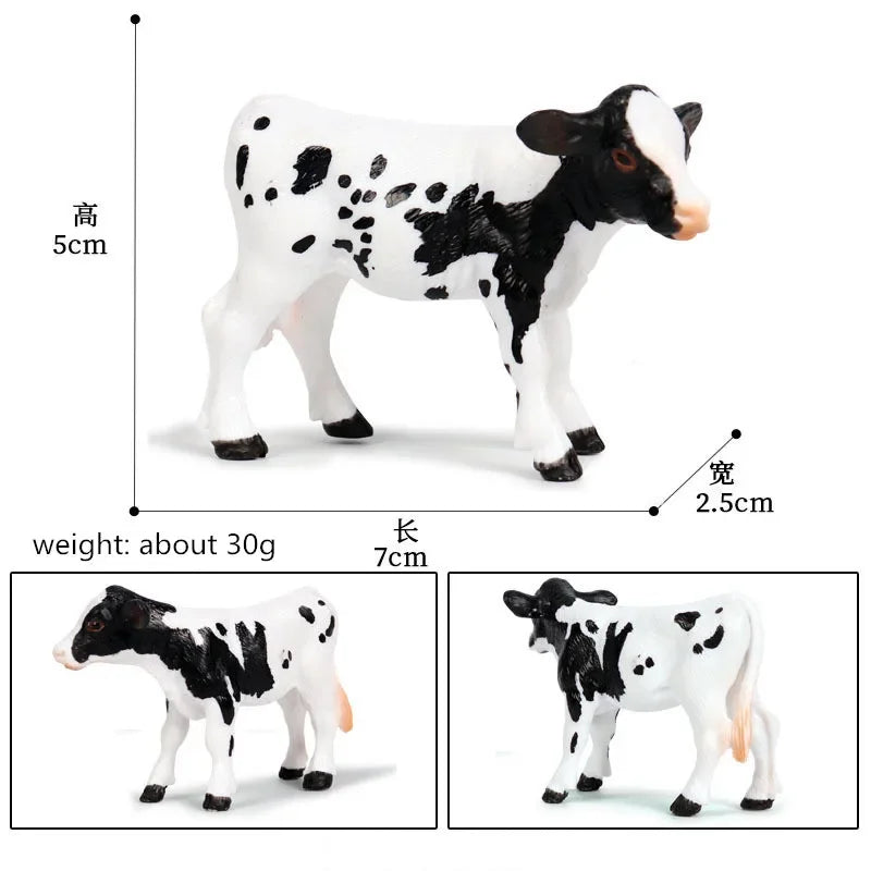 Figurine d'action de haute qualité, modèle d'animaux de simulation, conception réaliste, bétail, vache, taureau, décoration de la maison, jouets éducatifs pour enfants, cadeau