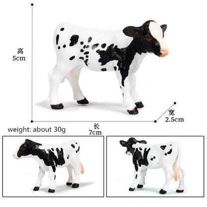 Figurine d'action de haute qualité, modèle d'animaux de simulation, conception réaliste, bétail, vache, taureau, décoration de la maison, jouets éducatifs pour enfants, cadeau