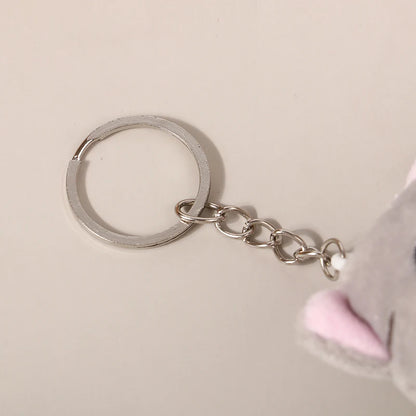 Lovely Long Cat Plush Doll Toys Soft Stuffed Animal Keychain Backpack Pendant For Kids Girls Birthday Gifts