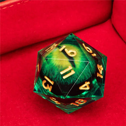 Dados D20 individuales de 33 mm con ojo de observador de KERWELLSI, dados DND D&amp;D de 20 caras para Dungeon and Dragon, dados para juegos de rol, dados D y D