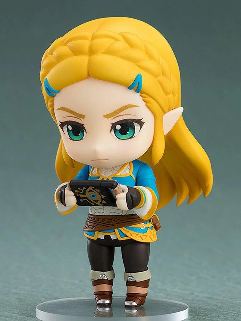 10cm #1212 La Légende de Zelda: Breath of The Wild Zelda Figurine d'action #733-DX Link Anime Figure PVC Collection Modèle Poupée Jouets