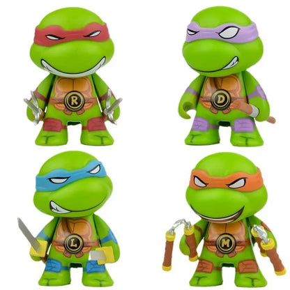 Figuras de acción de las Tortugas Ninja, set de 4 unidades, Neca TMNT, edición limitada, figuras de acción, modelos móviles, juguetes, regalos