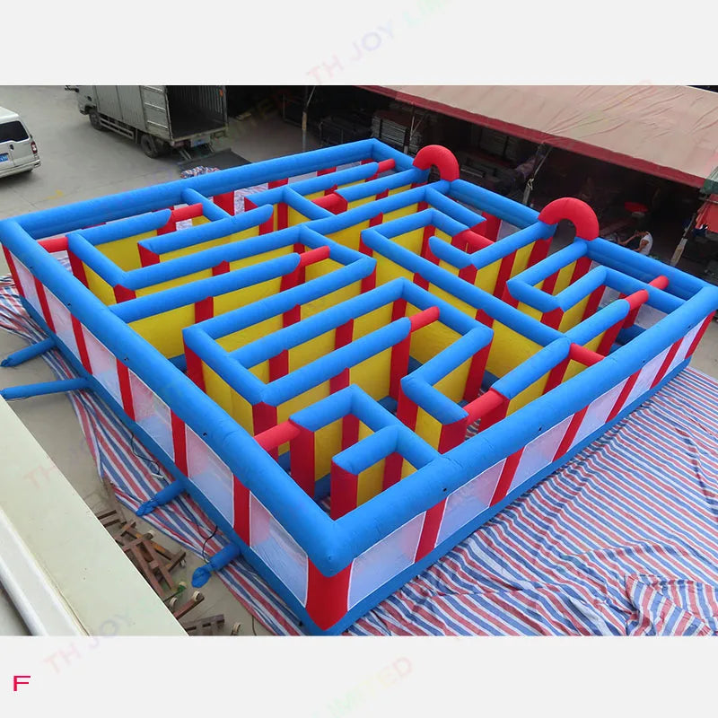 Fast Air shipping 10x10m giant inflatable maze haunted for sale customized labyrinth inflatable maze game for sale