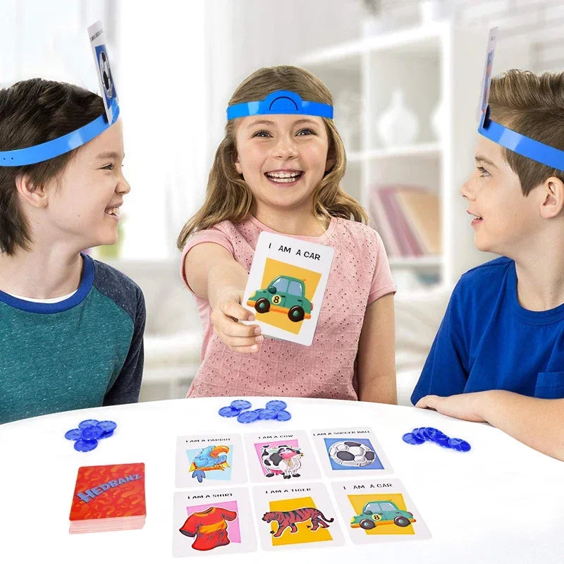 Jeu de société amusant pour enfants, jeu de devinettes, jeux de société en famille, interaction parent-enfant, jeu de société éducatif, jouets, cadeaux