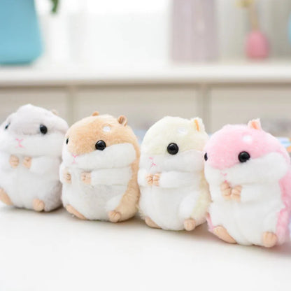 Juguetes de peluche Animales Niños juguetes llavero Peluche 10cm Hámster colgante Muñecas Kawaii Niños Niño Regalos de Navidad Bolsa Muñeca Para bebé