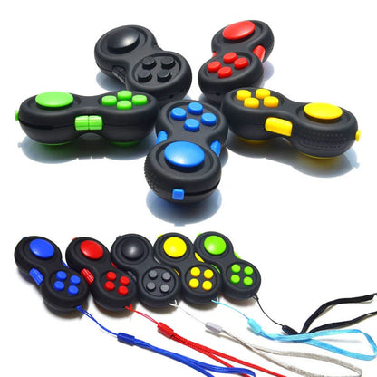 Nouveau contrôleur de jeu Fidget de qualité supérieure, jouet de mise au point en plastique ABS lisse, soulagement du stress, presser amusant, main chaude, cadeau interactif