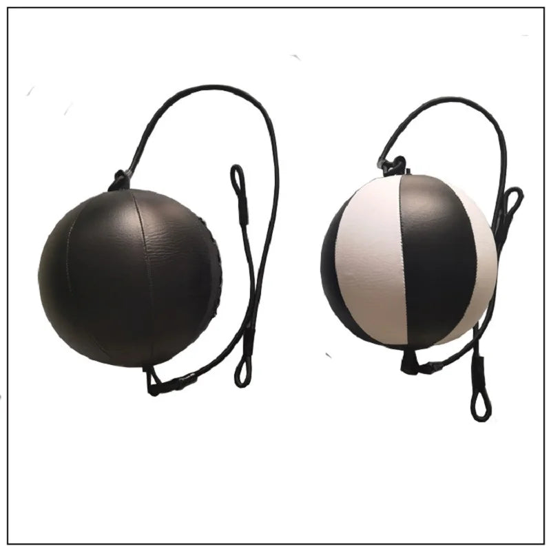 Quality PU Leather Punching Ball  Boxing Bag Inflatable Reflex Speed Balls Fitness Training Double End Boxing Speed Ball vent