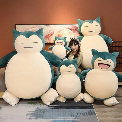 Housse de canapé géante en peluche Pokémon Snorlax 160 cm/150 cm, oreiller Snorlax avec fermeture éclair pour cadeau