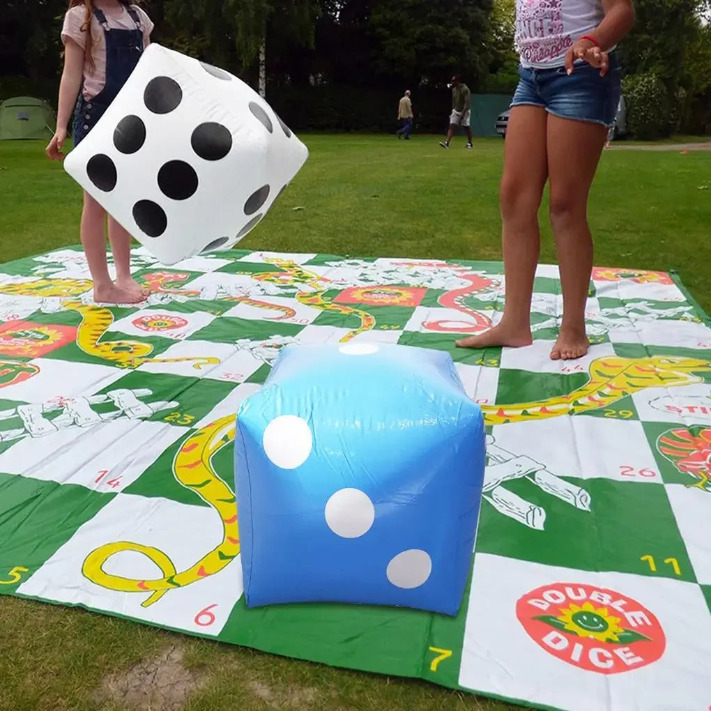 Jouets gonflables amusants pour piscine, dés d'extérieur, fournitures de fête, jouets pour enfants et adultes, cube de jeu, 30 x 30 cm