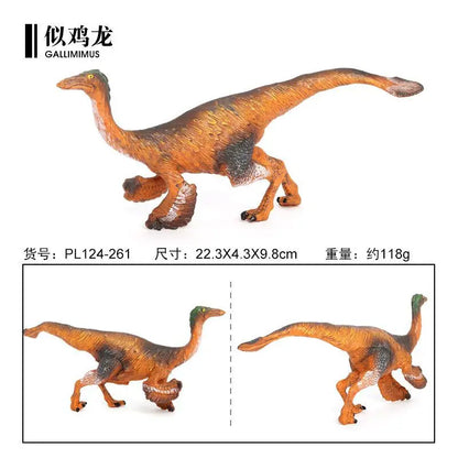 Children's cognitive simulation Jurassic animal model static solid dinosaur model chicken like dragon toy ornament for boys