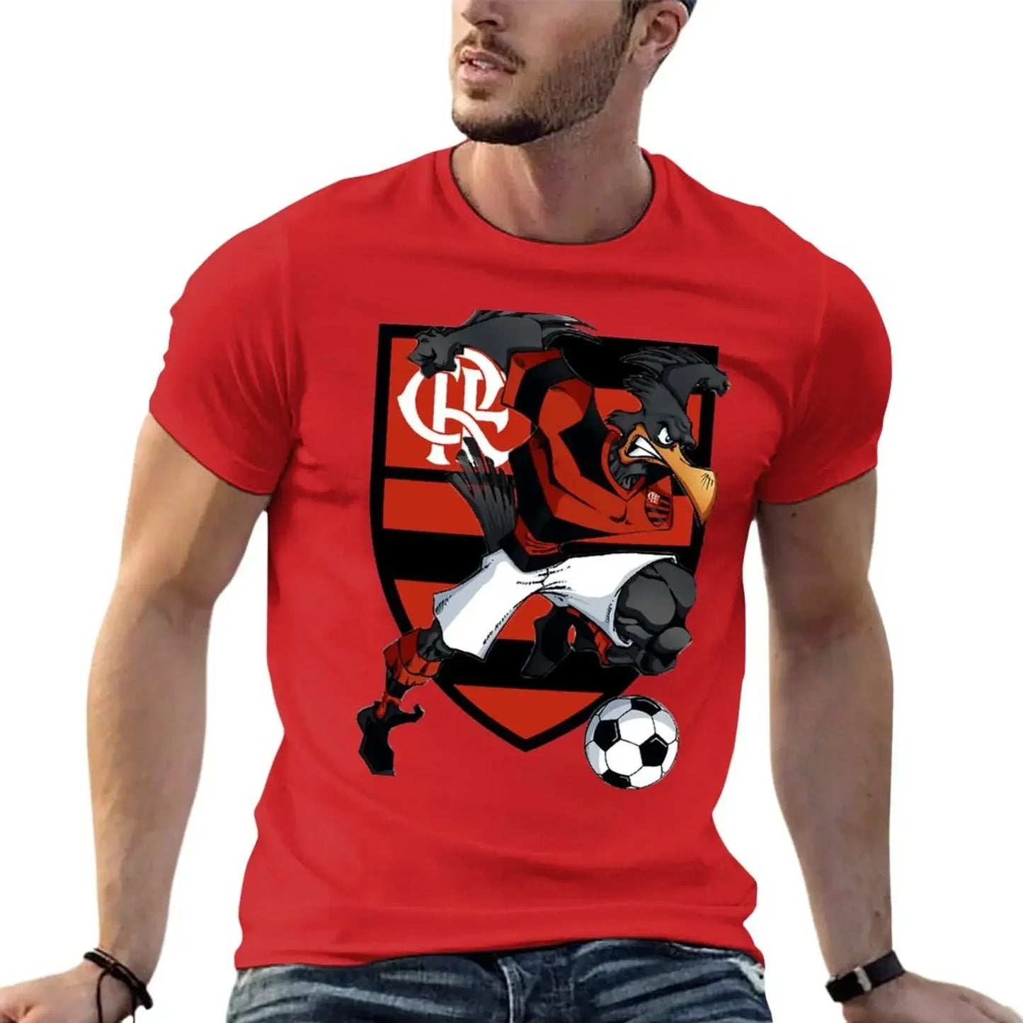 Mascote Flamengo Camiseta personalizada sublime sudor animal prinfor niños hombres ropa