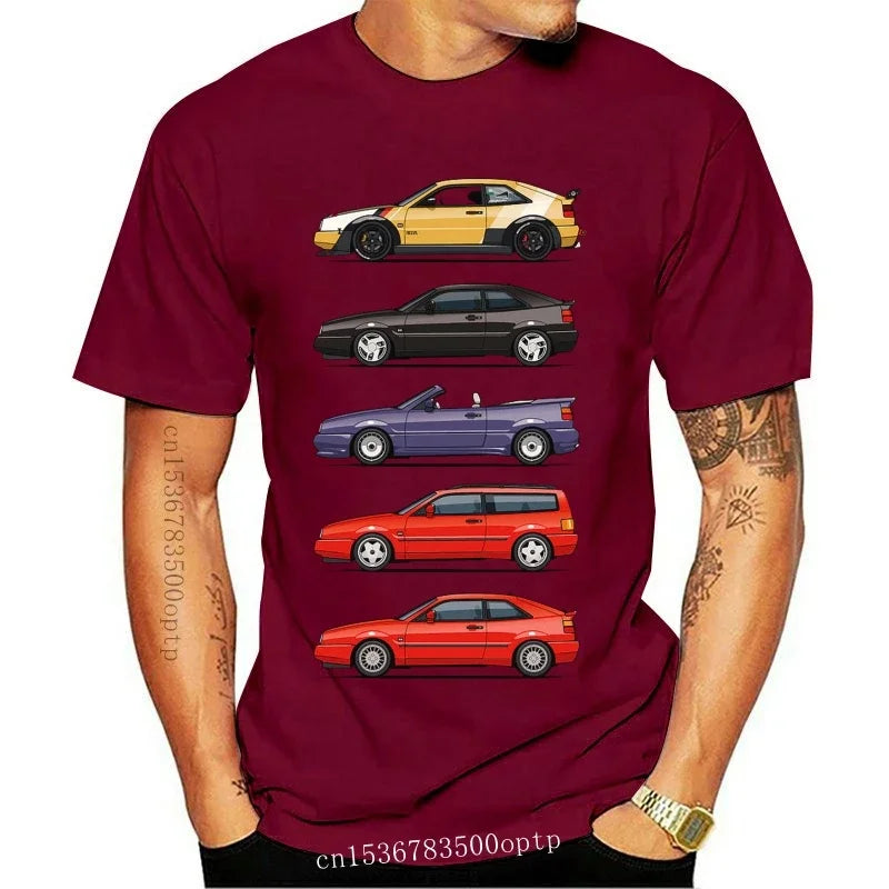 Nueva camiseta de Stack Of Corrados, talla grande S-5XL, novedosa, linda, estilo veraniego, para hombre, cómoda, con personajes