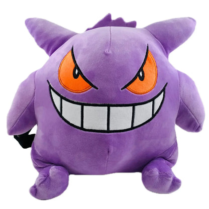 Sac à dos en peluche Pokémon Kawaii en peluche Mimikyu Eevee Mew Gengar Snorlax Sac d'école souple Sac à bandoulière Cadeau pour enfants