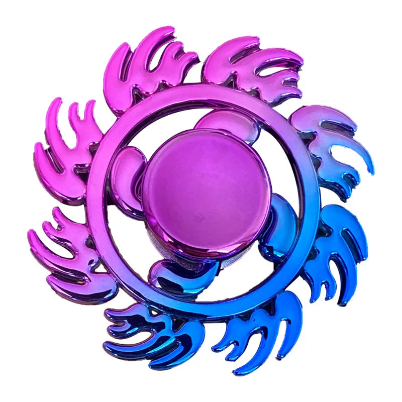 Fidget Spinner en plastique arc-en-ciel EDC Hand Spinner Jouet anti-anxiété pour les fileurs Focus Relief Stress TDAH Finger Spinner Jouets pour enfants