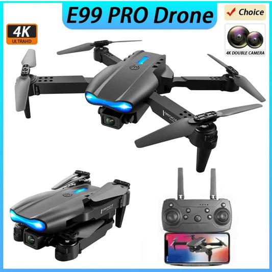 E99 Folding Drone Quadcopter Remote Control Handle Four Axis Aircraft HD 4K Photography UAV Altitude Fixation