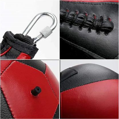 2024 New Boxing Speed Ball Pear Shape PU Speed Bag Boxing Punching Bag Swivel Speedball Exercise Fitness Training Ball