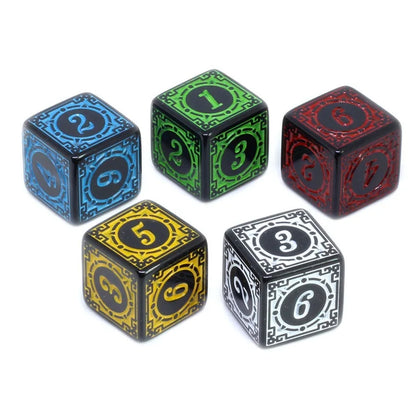 Lot de 50 dés polyédriques en acrylique D6 à bords carrés, chiffres à 6 faces, dés en forme d'os du diable pour club, fête, bar, table, jeu de rôle