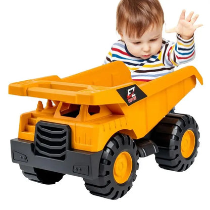 Juguetes de coches amarillos, vehículos clásicos retro, modelos de ingeniería, coches, excavadoras, grúas, camiones volquete, carretilla elevadora, juguetes de coches para niños