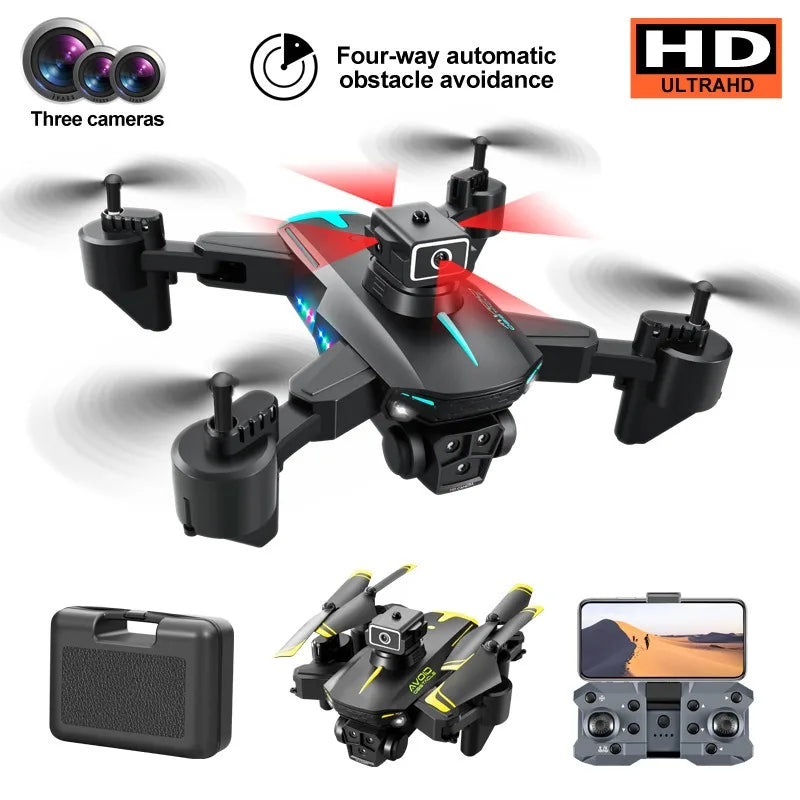 New KY605S RC Drone 8K Professinal With Three Camera Wide Angle Optical Flow Localization Four-way Obstacle Avoidance Quadcopter