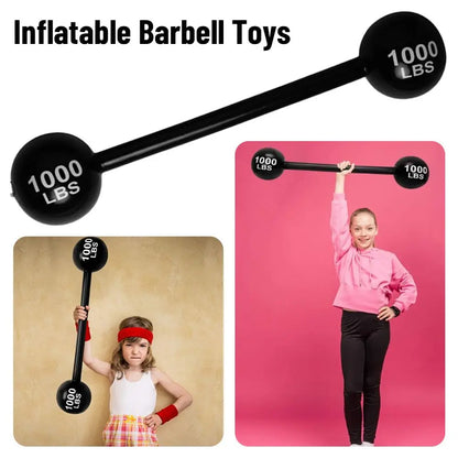 Inflatable Barbell Toys Creativity PVC Party Event Game Props Decoration Simulation Gym Fun Game Barbell Funny Toys Gifts