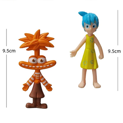 6pcs Inside Out 2 Figure Anime Joy Sadness Angry Action Figurine Fear Disgust Kits Collection Model Toy Gift In Stock