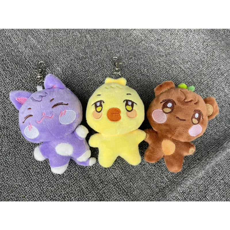 10CM Pop-up Store Doll Keychain ANITEEZ Cartoon Cute Plush Pendant Keyring Bag Accessories Kpop Yunho Yeosang Fans Gifts