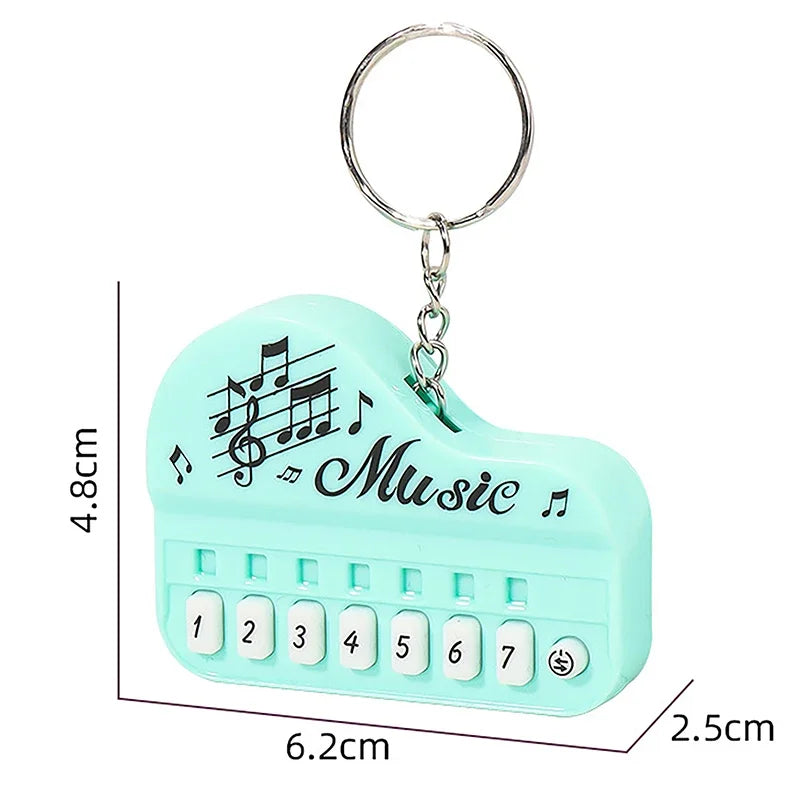 Porte-clés de piano jouet instrument de musique portable mini clavier électronique porte-clés jouets pour enfants