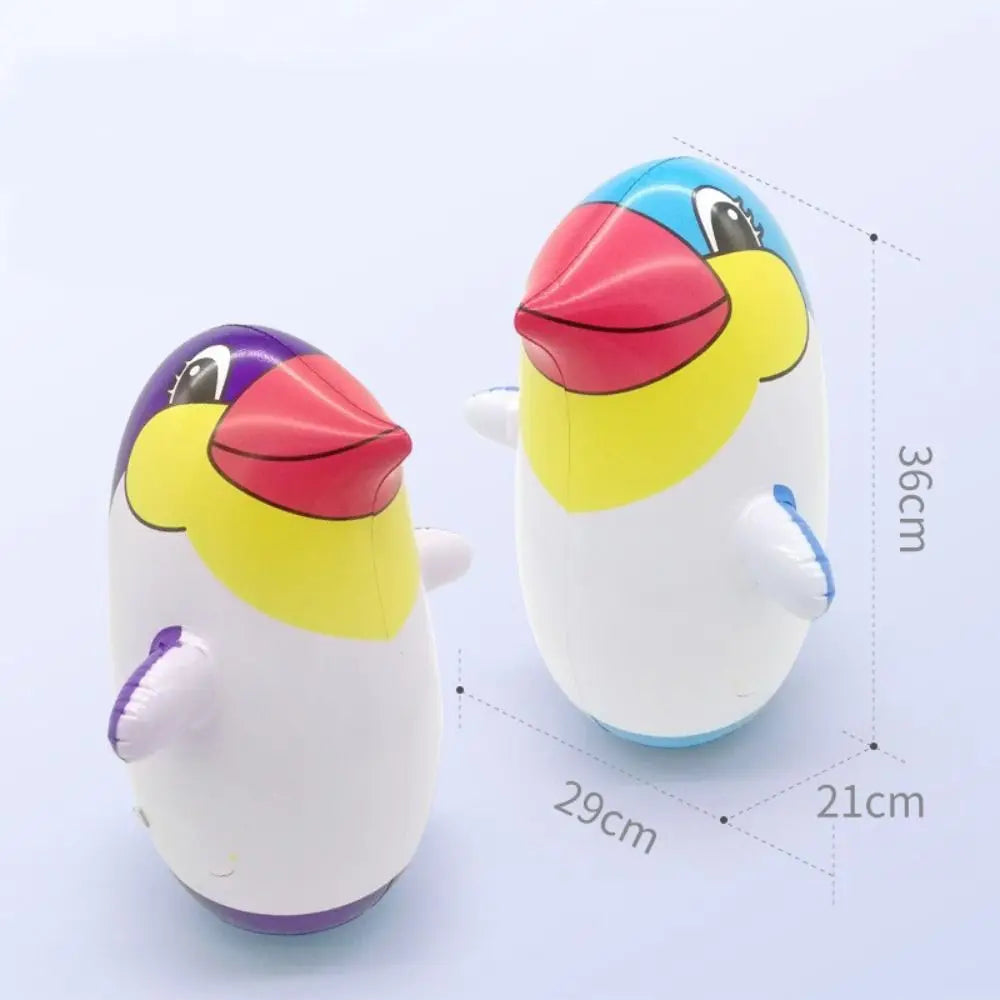 Eco-friendly Materials Inflatable Toys Cartoon Pattern Thickened Inflatable Tumbler Durable Boxing Punching Toy Children