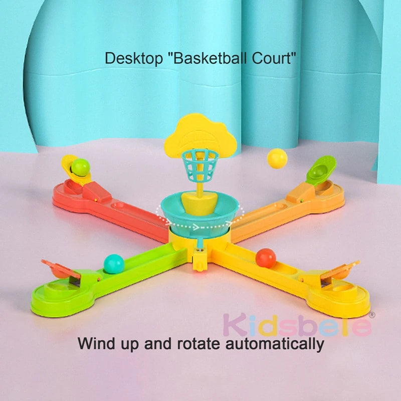 Catapult Basketball Enhance Observation Plastic Desktop Bouncing Ball Game Finger Basketball For Home Family Party Xmas Gifts