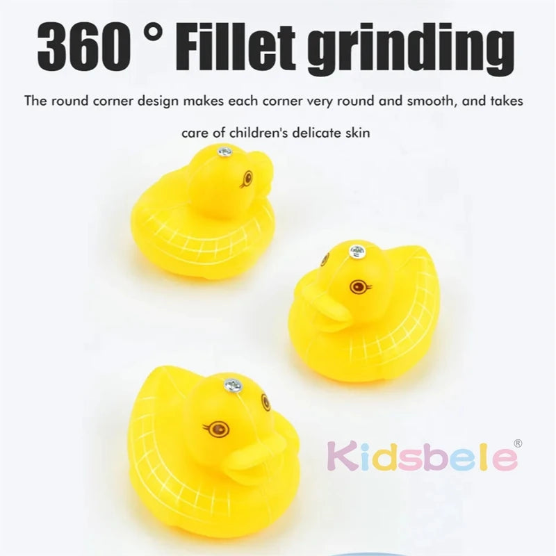 Duck Fishing Game Water Playing Summer Game Outdoor Party Toy For Kids Inflatable Pond 2 Rope Fish Pole Hooks 10 Floating Ducks