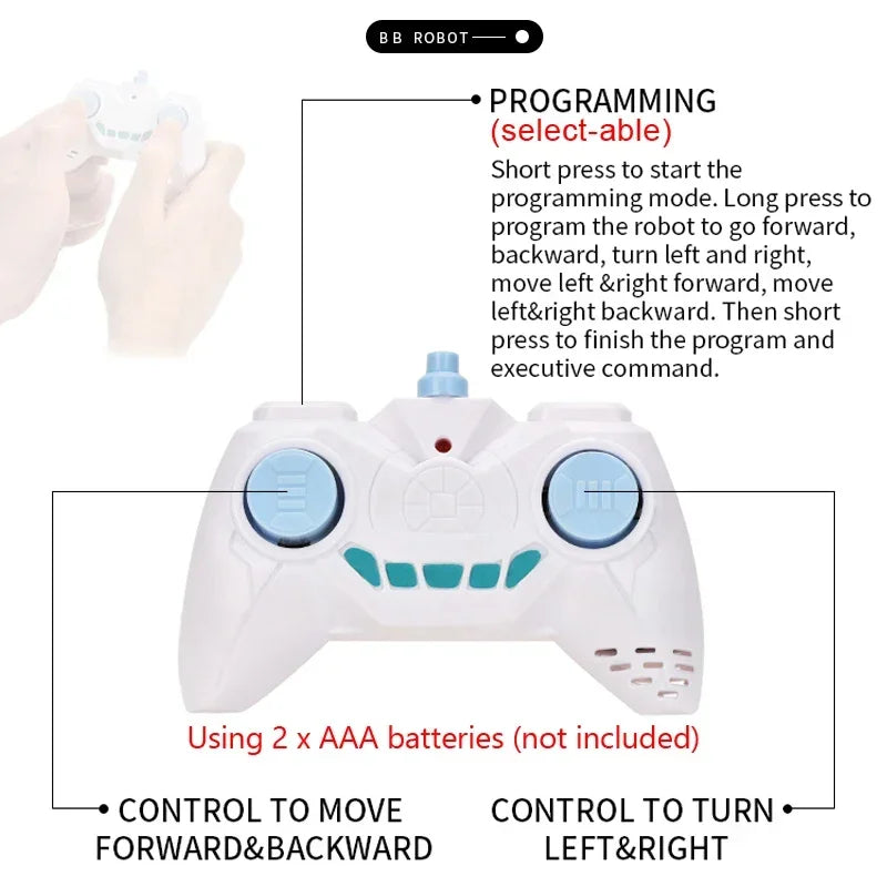 Voiture robot 2,4 G RC avec détection de geste sonore, induction, jouet électrique intelligent programmable, télécommande, robot pour garçon et fille, cadeau