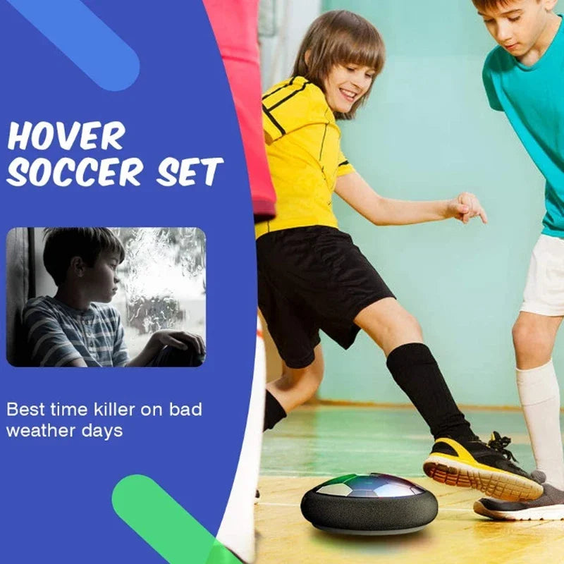 Children Electric Hover Soccer Ball Rechargeable Hover Football Kids Indoor Floating Soccer Gliding Multi-surface Hovering Toy