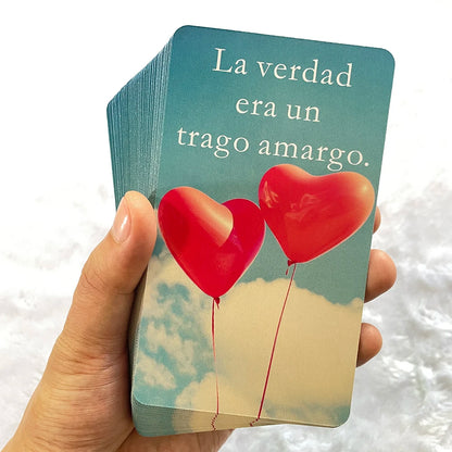 Cartas del oráculo de la verdad del amor, 12 x 7 cm, barajas de tarot, adivinación, taro, adivinación, juguetes, afirmación, 52 cartas