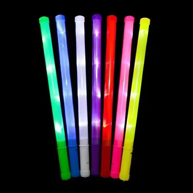 20/30pcs Led Plastic Sticks Neon Stick Colorful Flashing Batons Light-Up Stick Festival Party Decor Concert Prop Bar Supplies