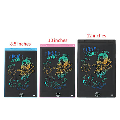 6.5/8.5/10/12 inch Lcd Writing Tablet Drawing Board Graffiti Sketchpad Mgaic Erasable Handwriting Pad Toys for Kids Boys Gifts