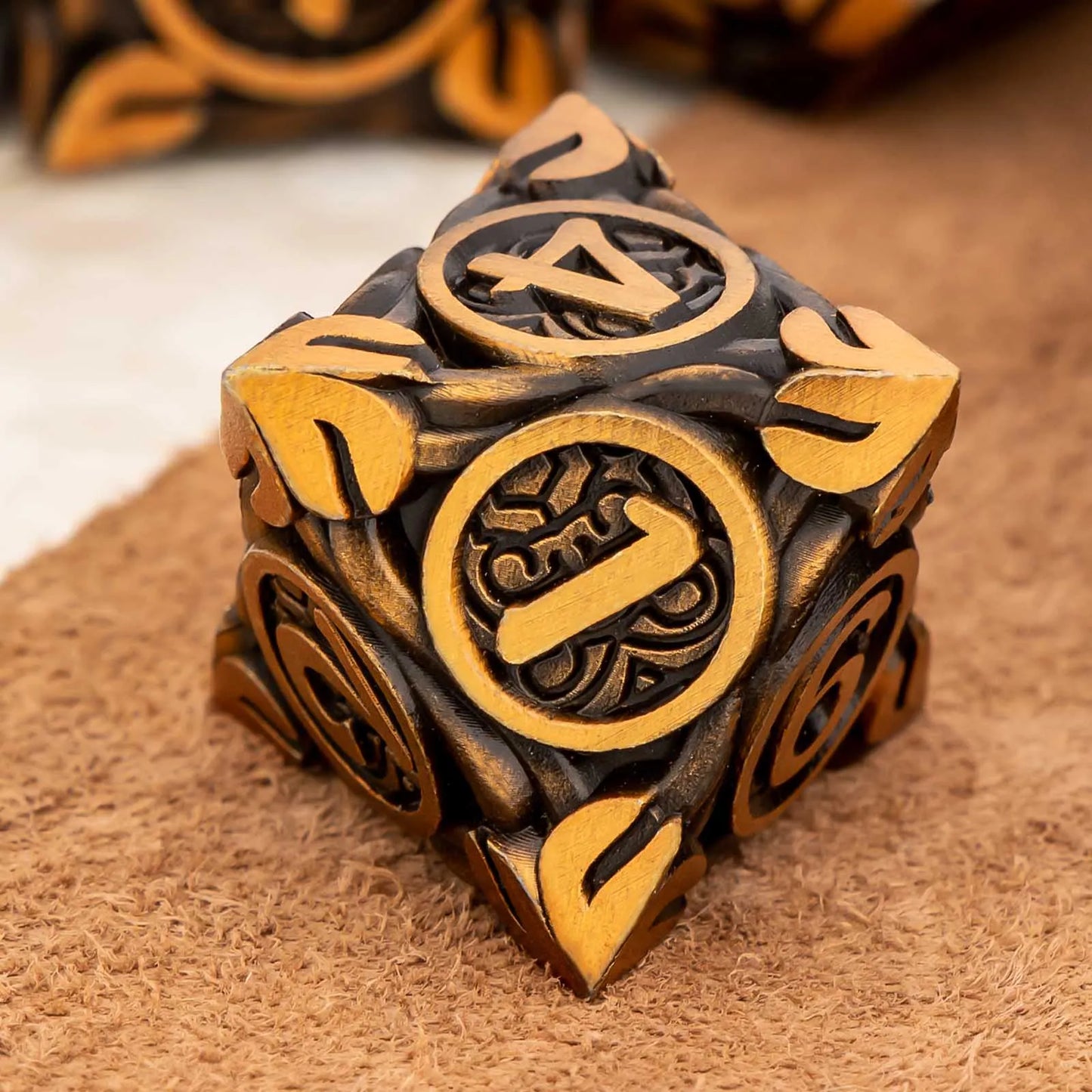 Ensemble de dés en métal KERWELLSI DND Dés de donjon et de dragon, ensemble de dés D&amp;D, dés de jeu de rôle RPG, dés D et D D20 D12 D10 D8 D6 D4