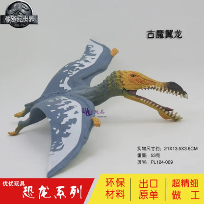 Ensemble de modèles de jouets de dinosaures simulés, modèle de dinosaure en plastique solide de dragon à ailes magiques antiques, Jurassic World